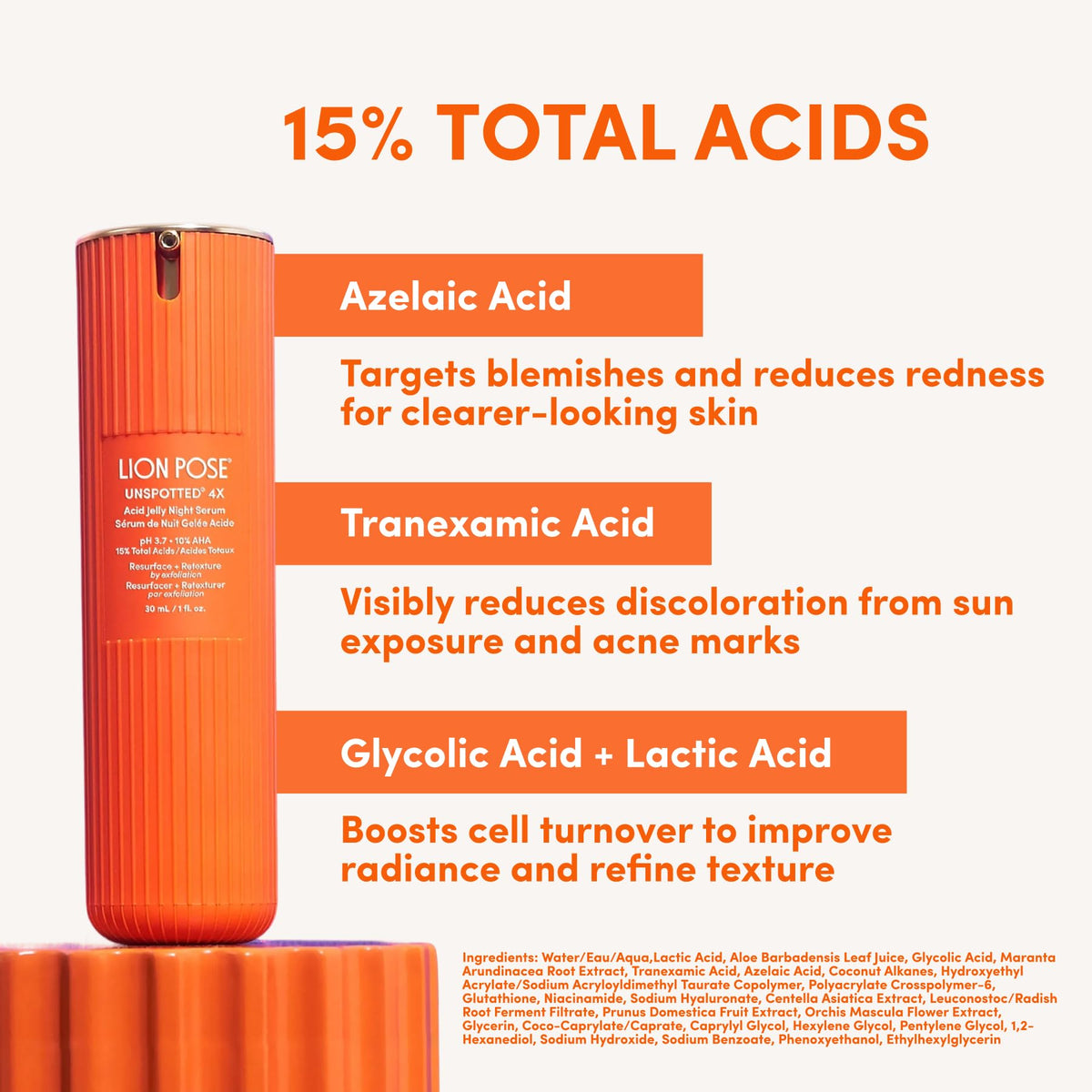 LION POSE jelly texture close-up revealing lightweight absorption and hydration