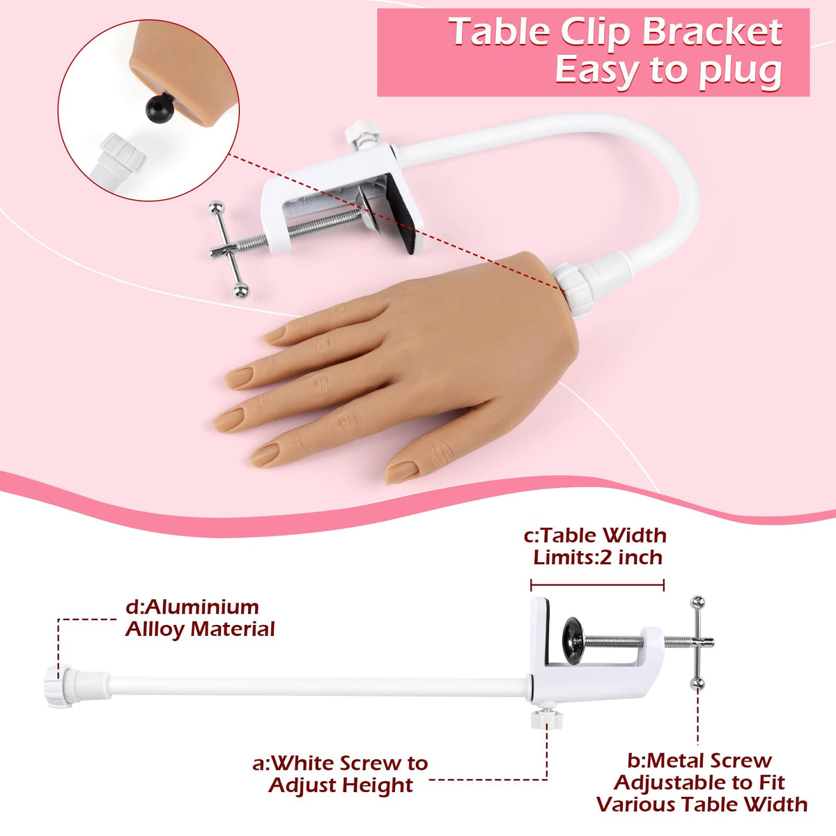 LIONVISON deep nail groove with a tip installed for secure practice benefit