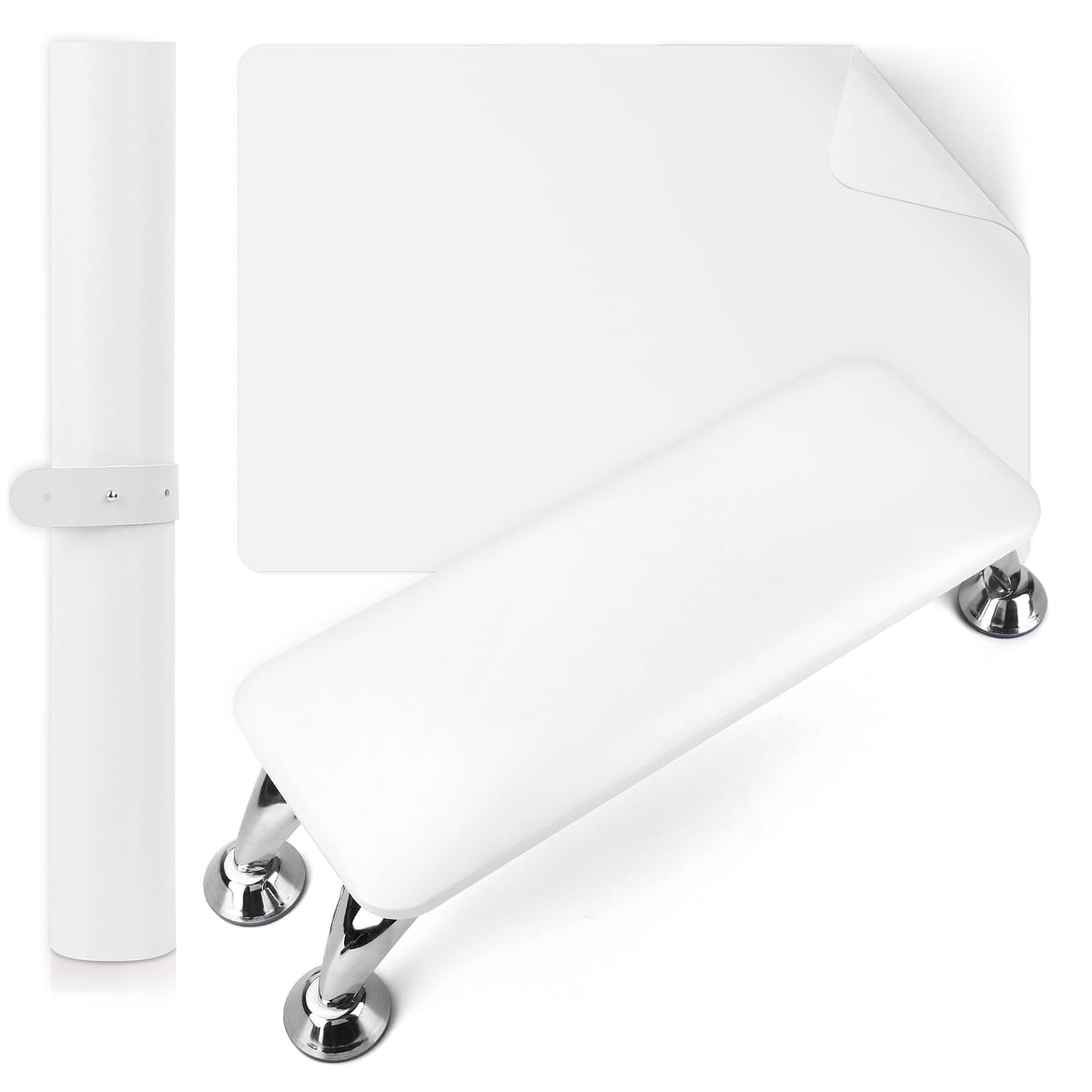 LIONVISON front view of arm rest and mat showing clean workstation benefit