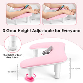 LIONVISON height adjustment mechanism on metal stand for customized workstation ergonomics