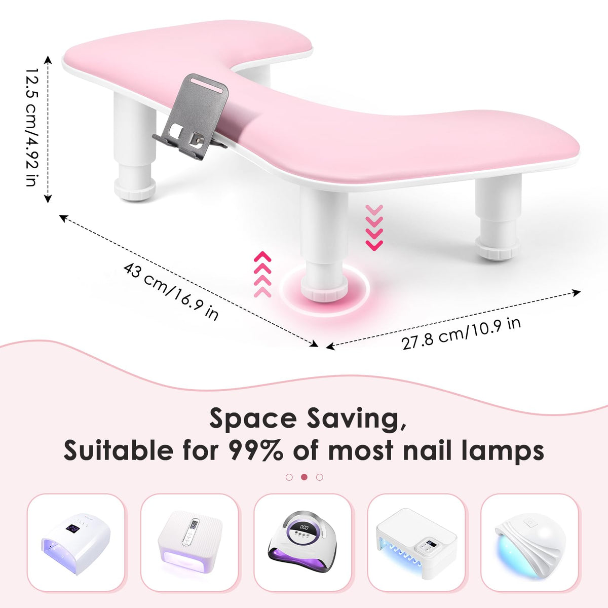 LIONVISON arm rest in-use in a salon setting enhancing technician comfort and precision
