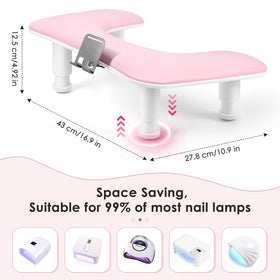 LIONVISON arm rest in-use in a salon setting enhancing technician comfort and precision
