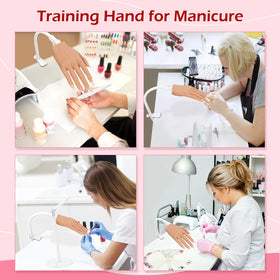 LIONVISON mannequin hand on salon workstation showing a professional training setup for students and instructors