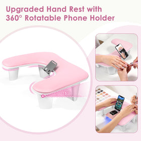 LIONVISON close-up of rotating phone holder keeping device accessible
