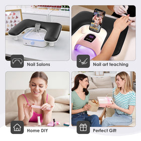LIONVISON arm rest in salon setting demonstrating professional comfort and tidy station