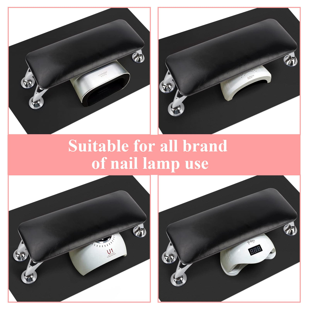 LIONVISON side view of foldable stainless-steel stand for stable support