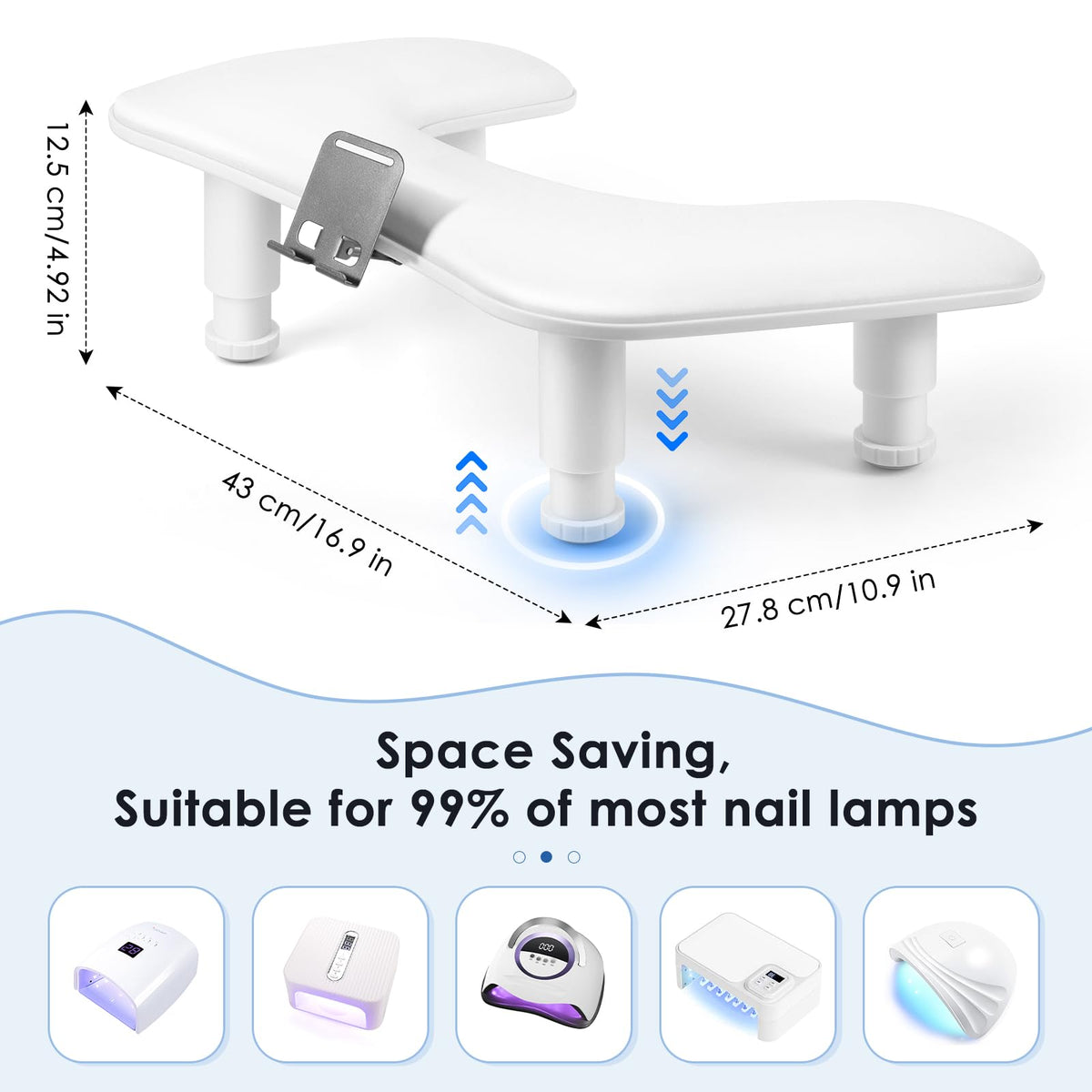 LIONVISON silicone anti-slip base showing stable grip for safe nail work