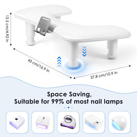LIONVISON silicone anti-slip base showing stable grip for safe nail work