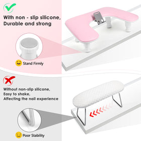 LIONVISON silicone non-slip base gripping table surface to protect finished nail art