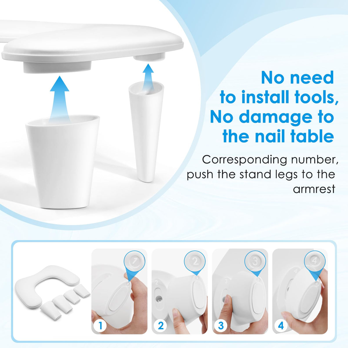 LIONVISON underside non-slip silicone pad detail preventing movement