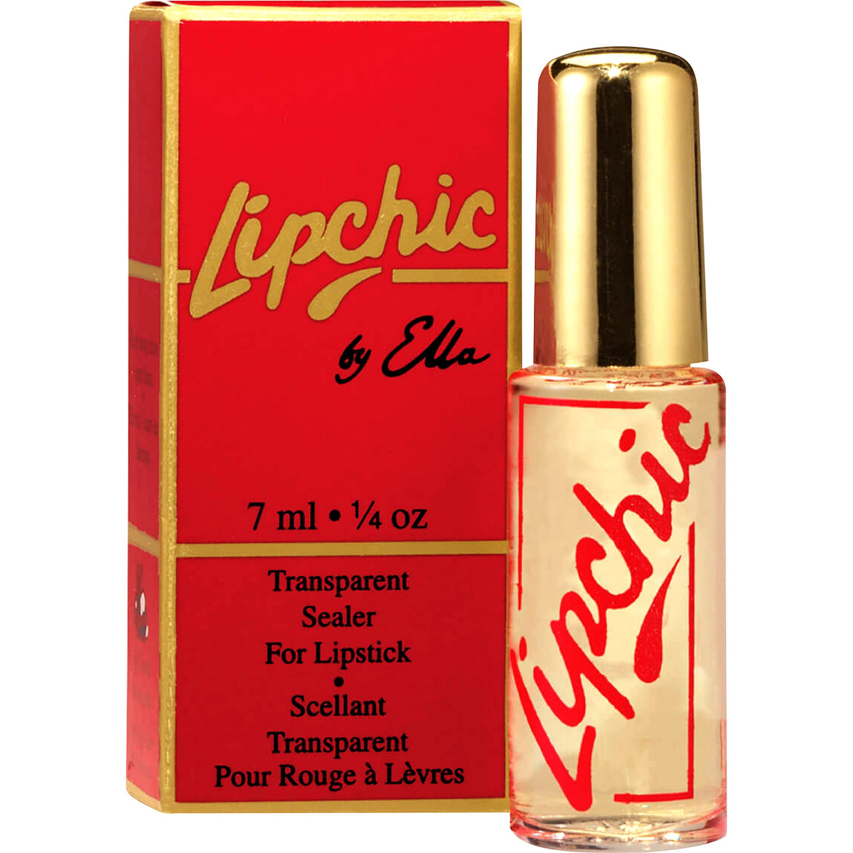 Lip Chic By Ella front packaging showing compact sealer for long wear