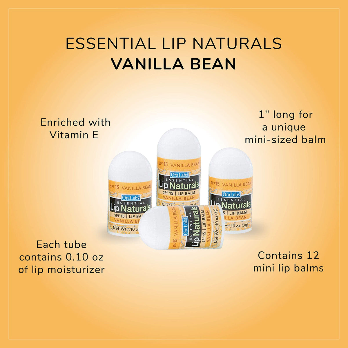 Lip Naturals mini tube in palm showing compact size and travel convenience