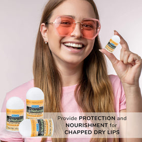 Lip Naturals individually sealed tube emphasizing sanitation and freshness