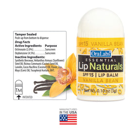 Lip Naturals texture twist-up detail revealing balm surface for easy application and coverage