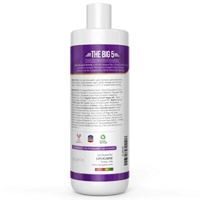 Lipogaine shampoo creamy texture close-up illustrating moisturized strands