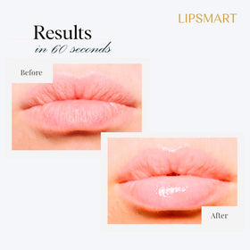 LipSmart being applied to lips showing instant smoothing and visible definition