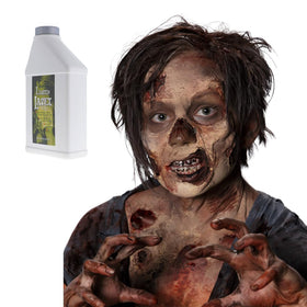 Liquid Latex Fashions peeling dried latex off skin demonstrating easy removal benefit