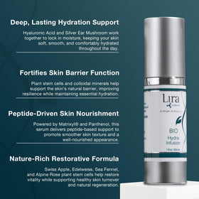 Lira Clinical label close-up highlighting active ingredients and minerals benefit
