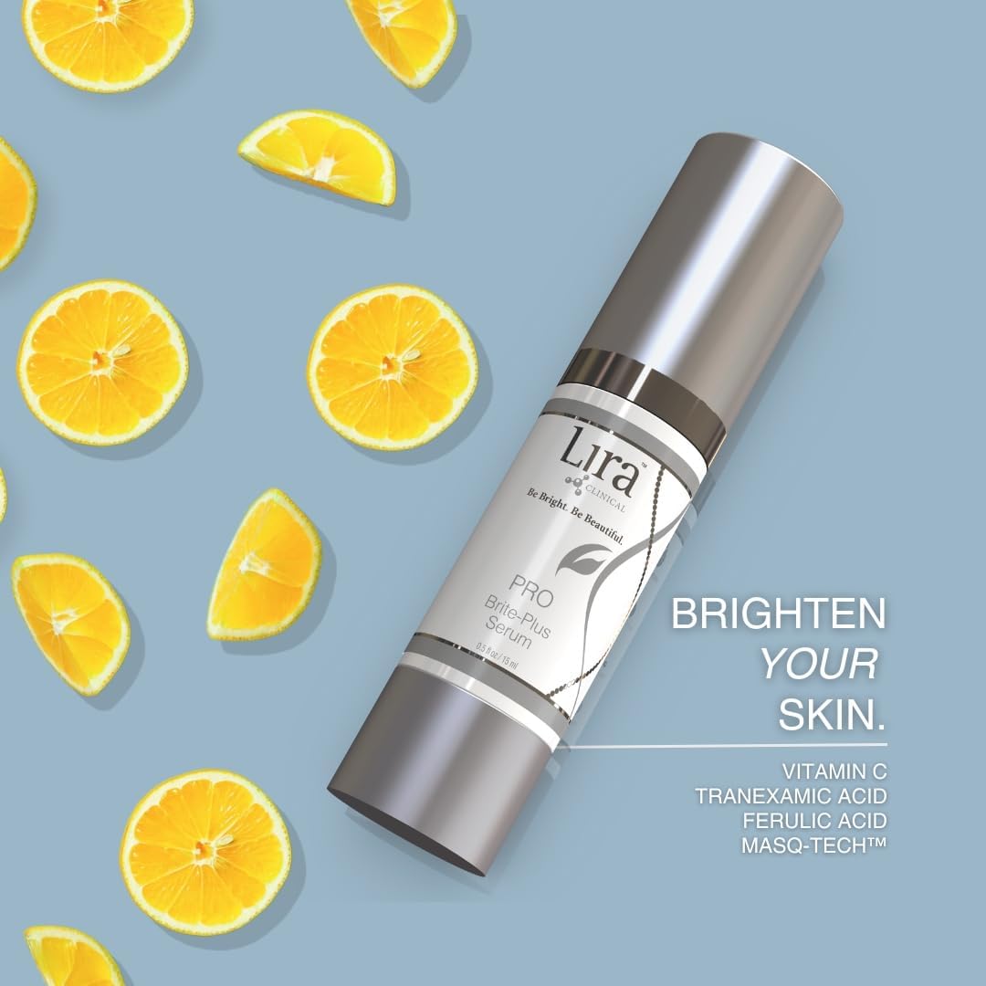 Lira Clinical serum applied to hand demonstrating finish and quick absorption for hydrated skin