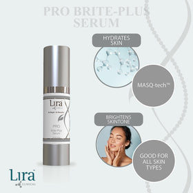 Lira Clinical close-up of serum texture showing lightweight absorbent formula for smooth skin