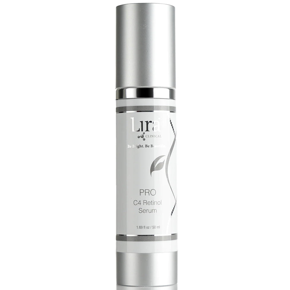 lira clinical front bottle showing packaging and clear product branding promoting radiance