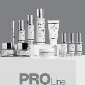 lira clinical bottle on bathroom shelf at night suggesting routine-ready anti-aging support