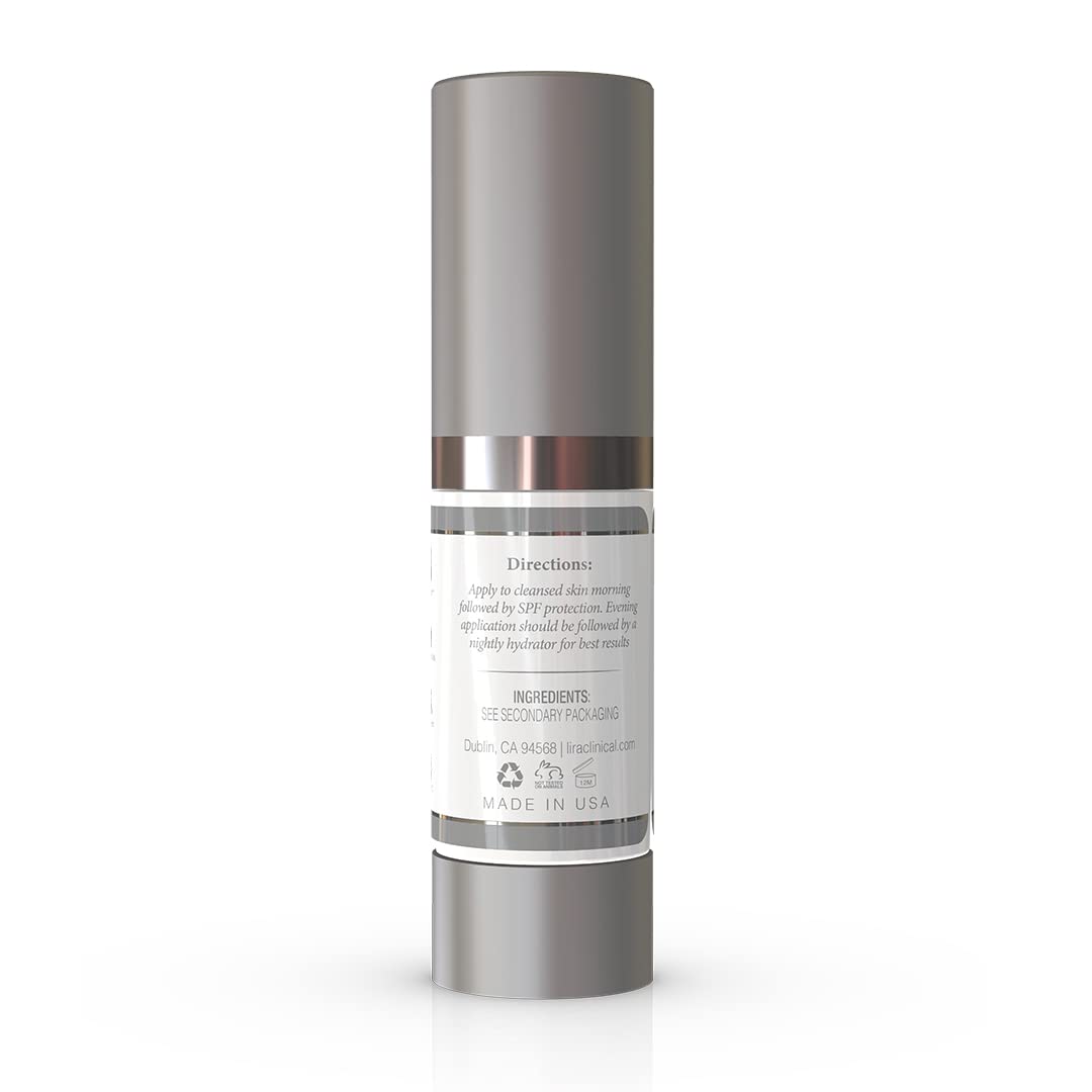 Lira Clinical dropper dispensing serum demonstrating controlled application
