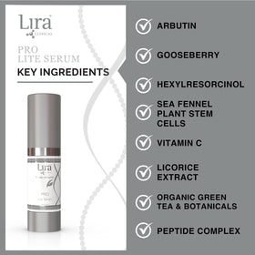 Lira Clinical bottle styled on bathroom counter for daily routine inspiration
