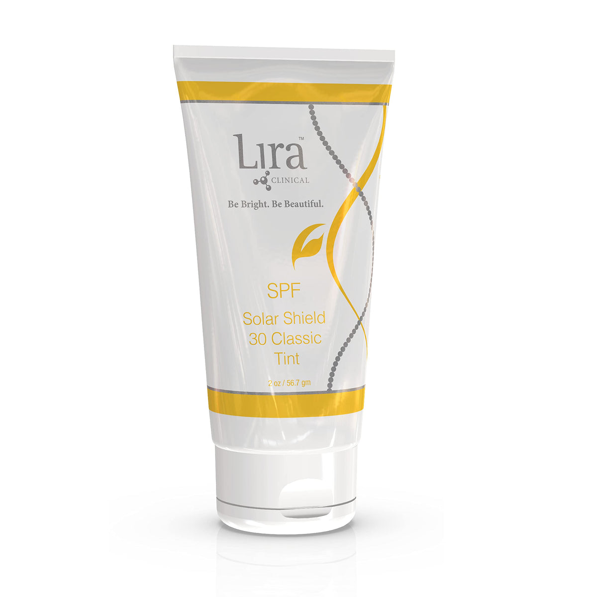 Lira Clinical front tube showing product label and compact packaging benefit