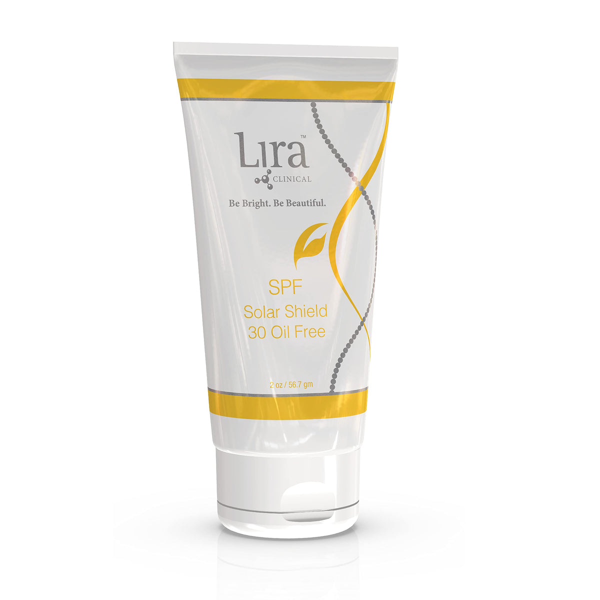 Lira Clinical front packaging showing 2 oz oil-free SPF for daily protection