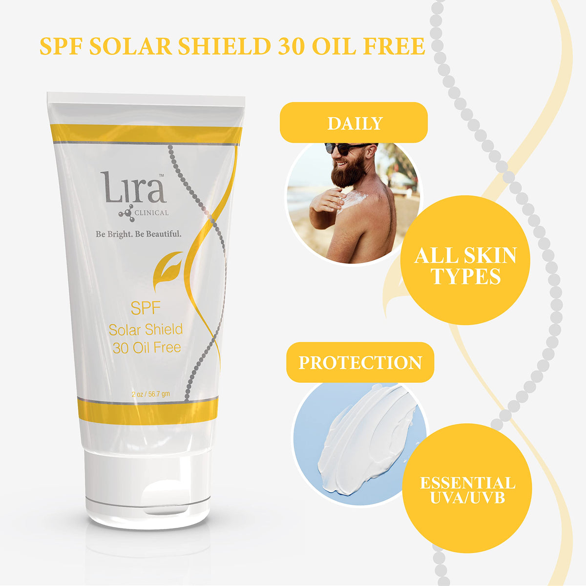 Lira Clinical texture close-up demonstrating matte, fast-absorbing finish