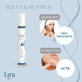 Lira Clinical texture close-up of clear gel formula highlighting fast-absorption and non-greasy finish