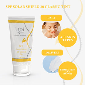 Lira Clinical close-up of creamy sheer tint texture for smooth application