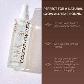Lirene application on arm illustrating easy, buildable tanning results