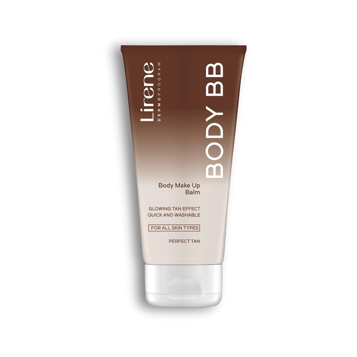 Lirene front packaging showing 175ml balm and golden glow benefit