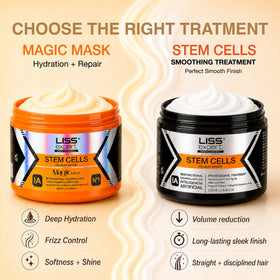 Liss Expert stylist applying mask in salon for professional results