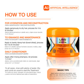 Liss Expert Magic AI Mask close-up showing creamy texture and absorption