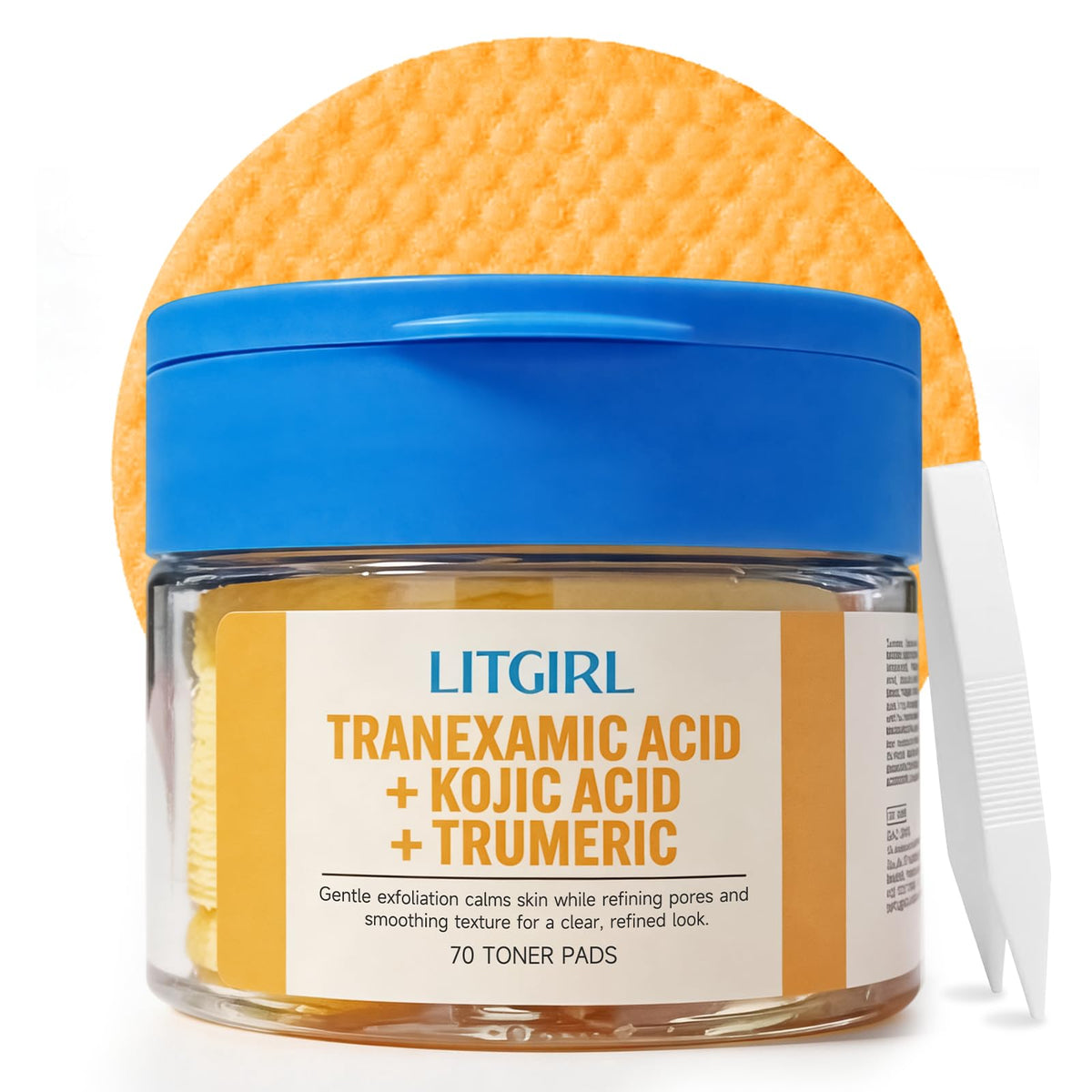 LITGIRL jar front label showing product name and quantity, clear benefit