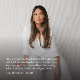 LITHE BEAUTY pencil in a makeup bag lifestyle shot for daily convenience
