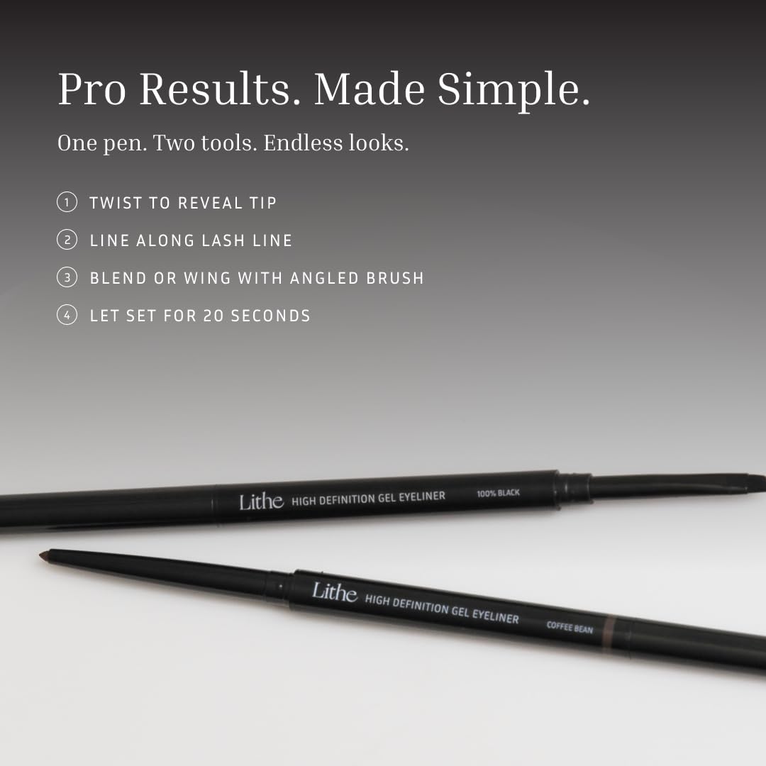 LITHE BEAUTY product duo-ended open displaying tip and brush convenience
