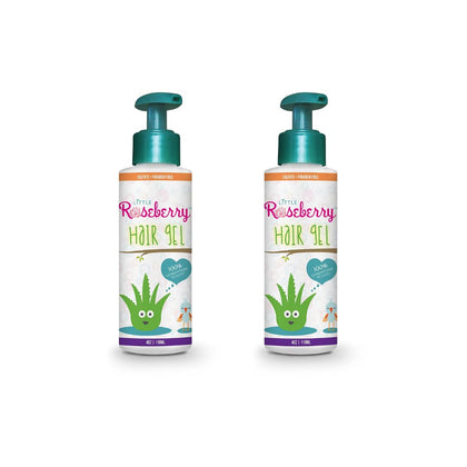 Little Roseberry front packaging shows two bottles and clear benefits