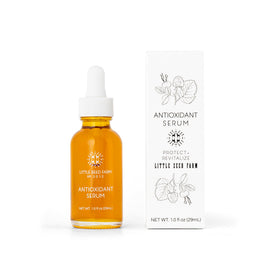 Little Seed Farm front bottle shot showing elegant label and product benefit