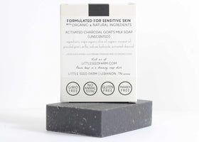 Little Seed Farm charcoal swirls detail highlighting deep‑cleaning action