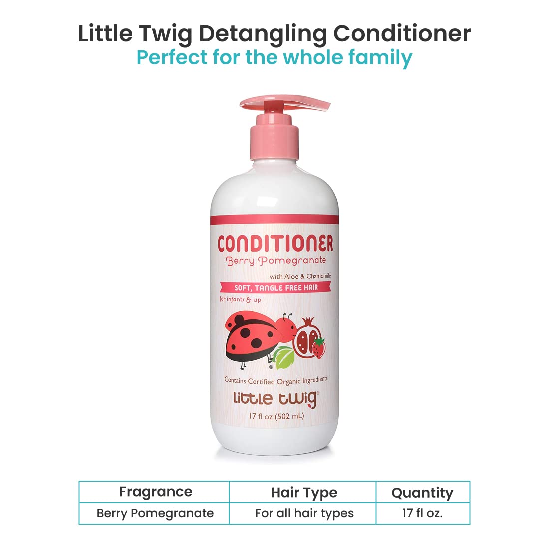 Little Twig close-up of conditioner texture showing smooth slip for easier detangling