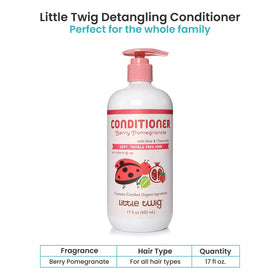 Little Twig close-up of conditioner texture showing smooth slip for easier detangling