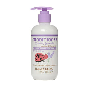 Little Twig front packaging showing lavender bottle and family-friendly formula benefits