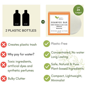 /liv/ Nature argan oil and oranges beside bar showing natural oils and citrus scent benefit