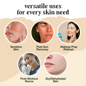 LivaClean used after sun exposure to soothe and cool skin