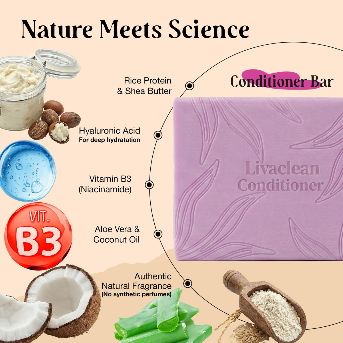 LivaClean shampoo bar held in hand showing compact travel convenience
