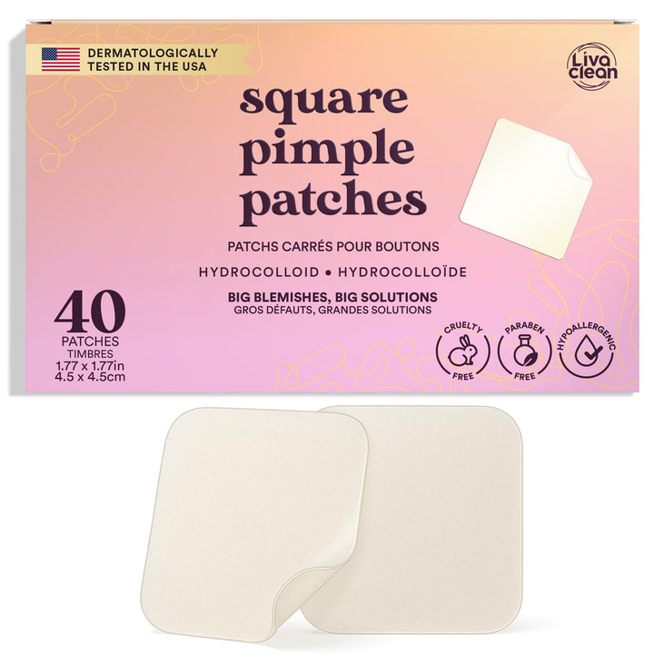 LivaClean front packaging showing XL patch count and benefits